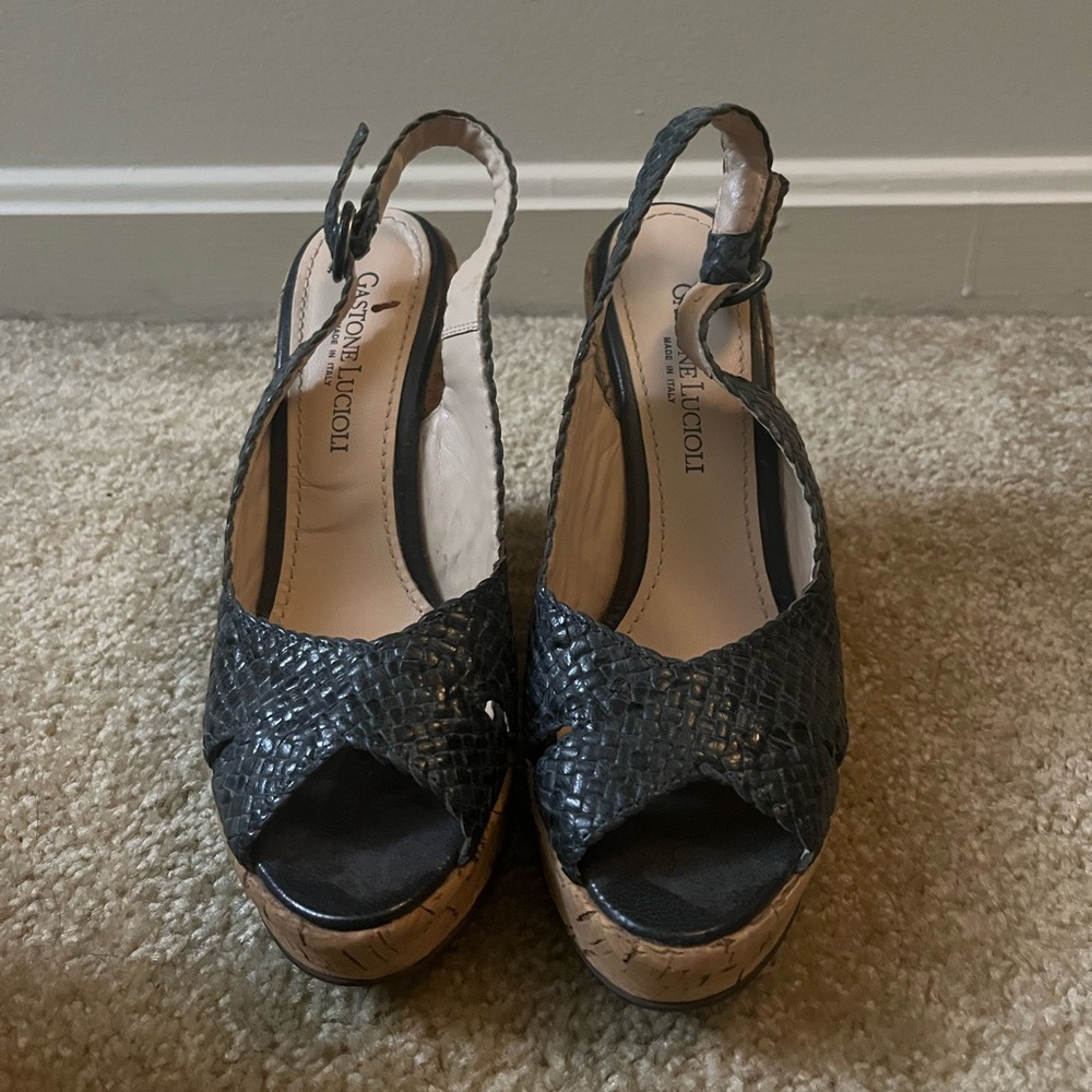 Gastone Lucioli Leather Wedges